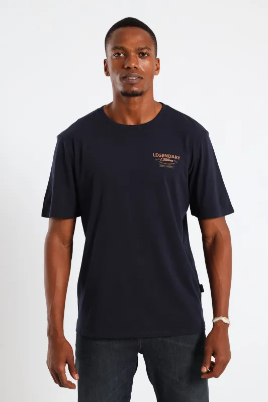 Catalina Front & Back Tee - Navy sold by Edgars