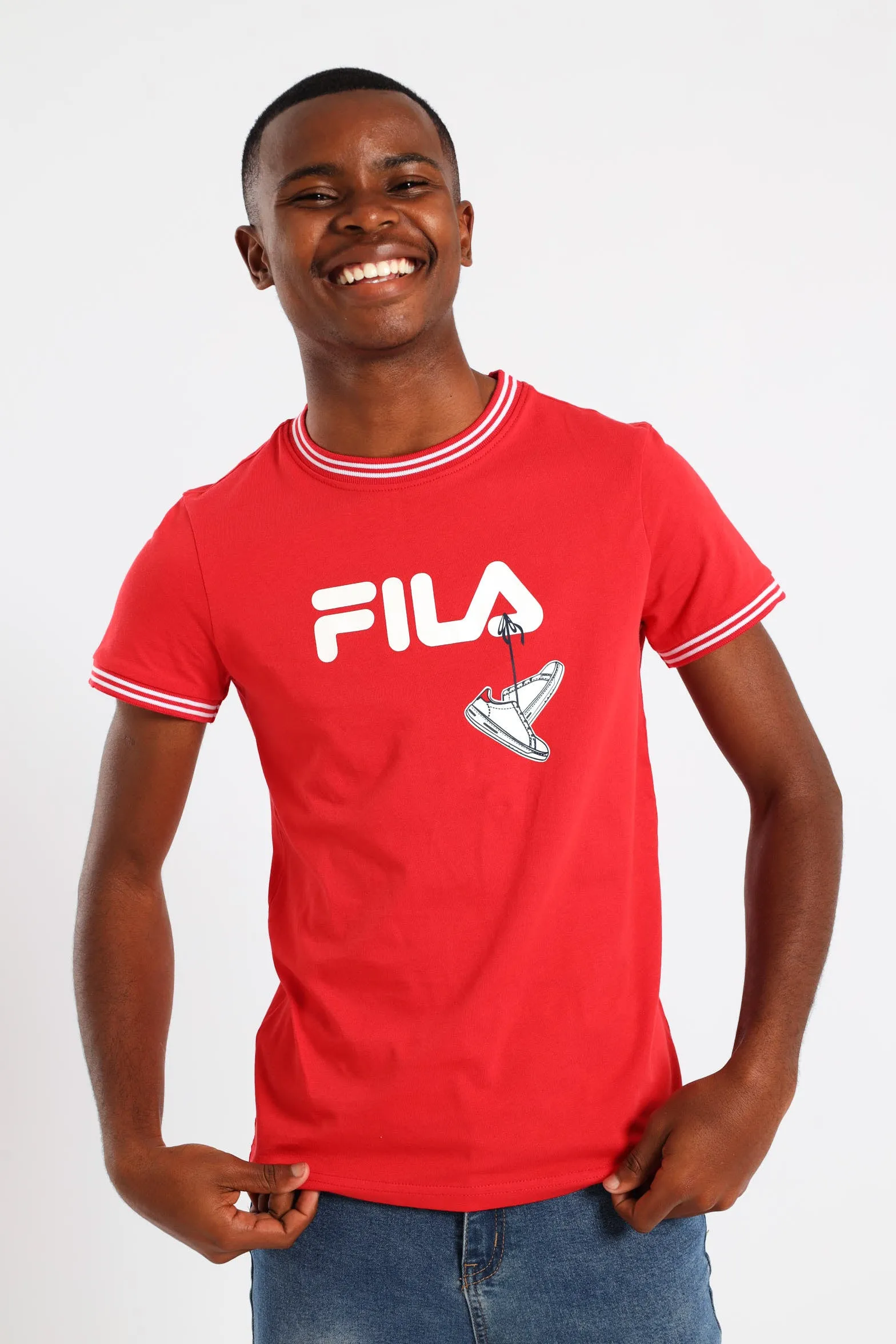 Boys Raul T-Shirt - Red sold by Edgars