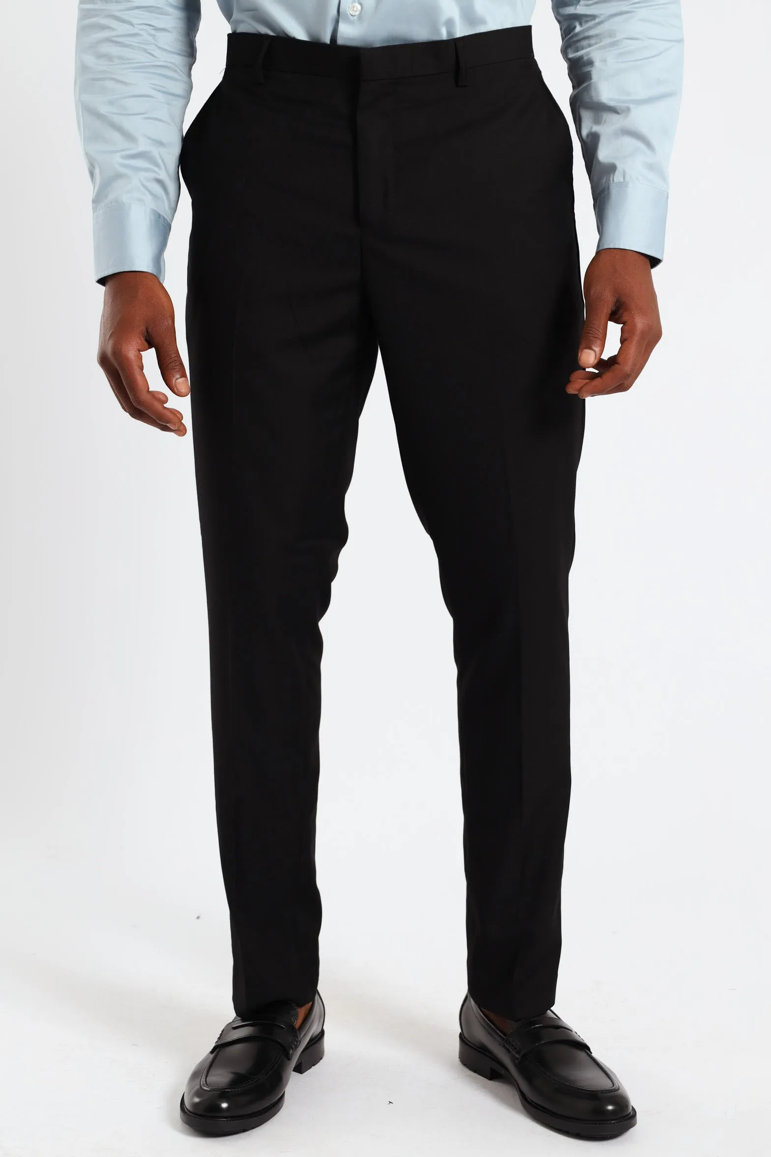 Slim Fit Viscose Blend Suit Trouser - Black sold by Edgars