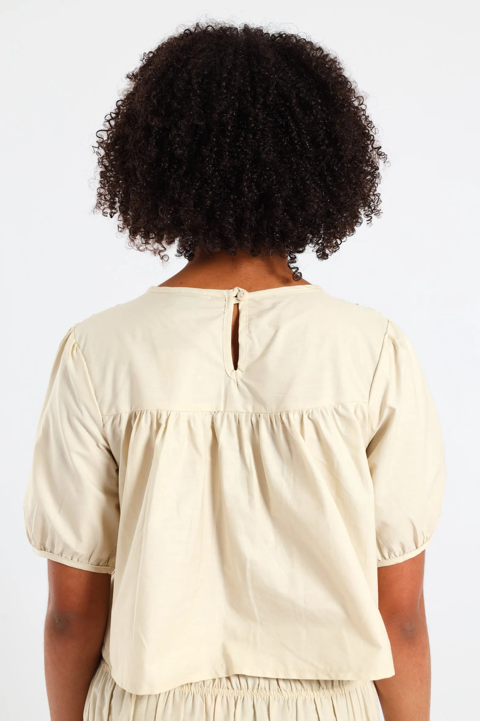 Girls Shirring Top - Stone sold by Edgars product image thumbnail 4
