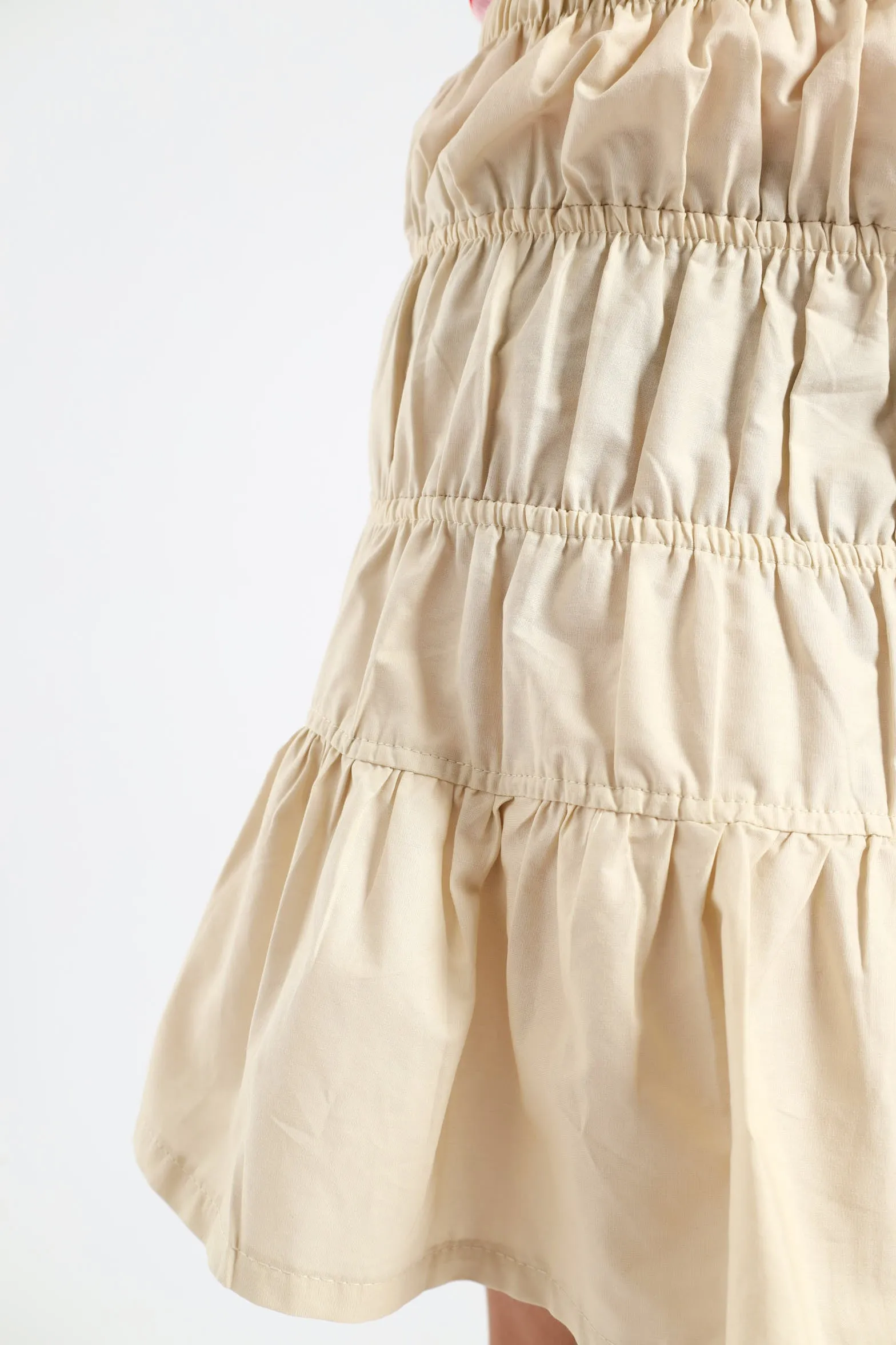 Girls Shirring Skirt - Stone sold by Edgars product image thumbnail 5