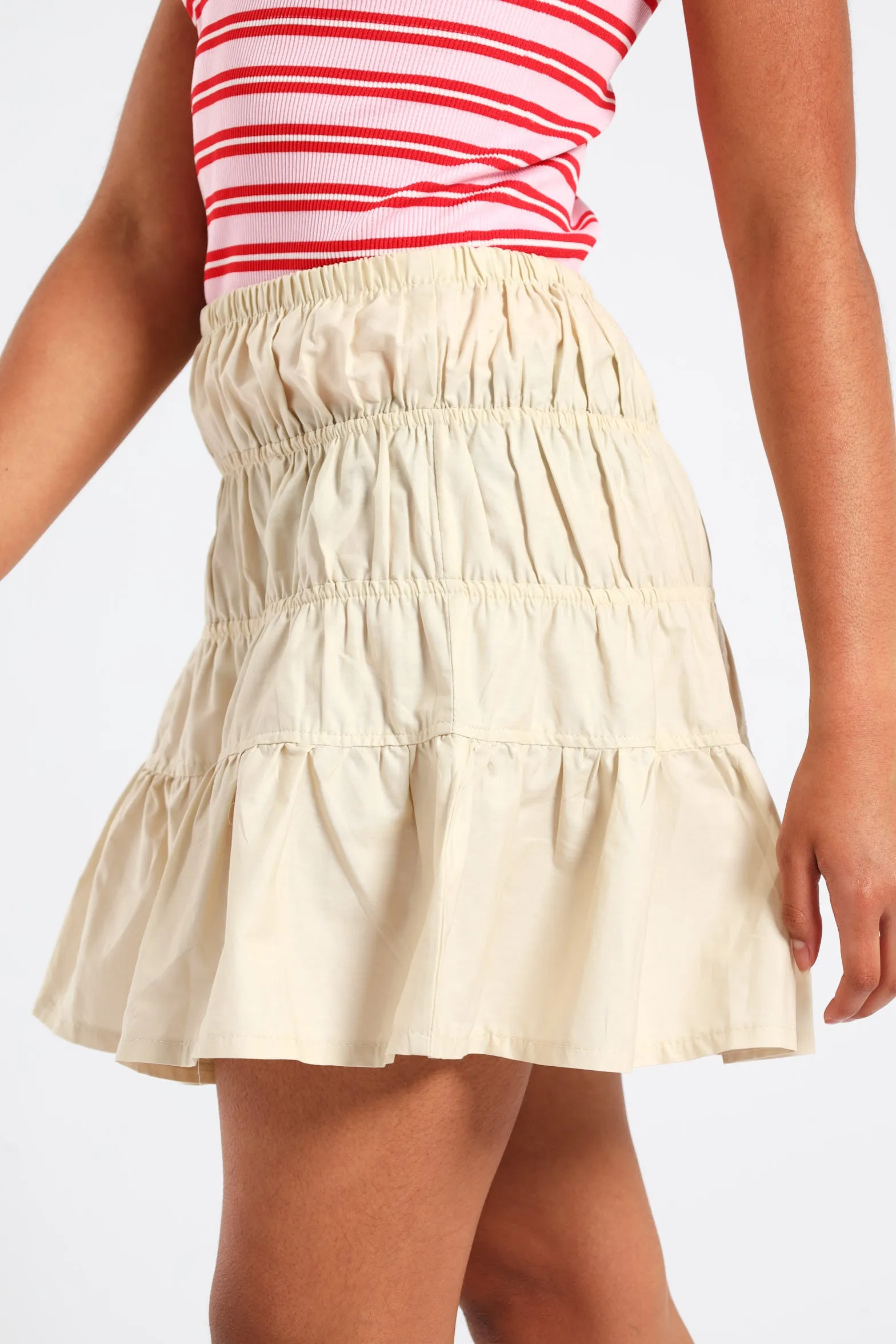 Girls Shirring Skirt - Stone sold by Edgars product image thumbnail 3