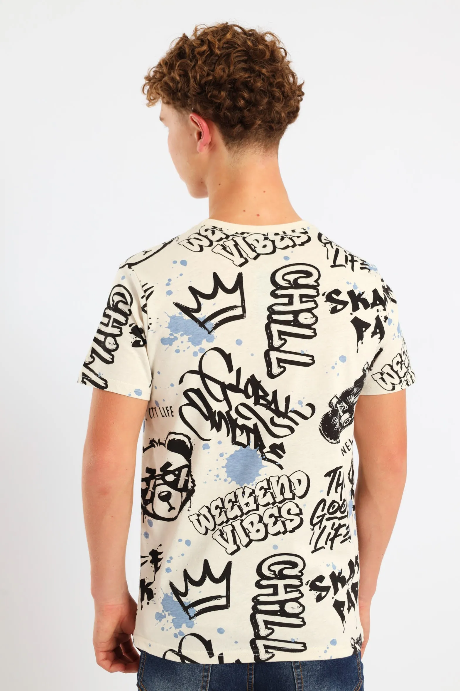 Boys Teddy Skate Tee - Stone sold by Edgars product image thumbnail 4