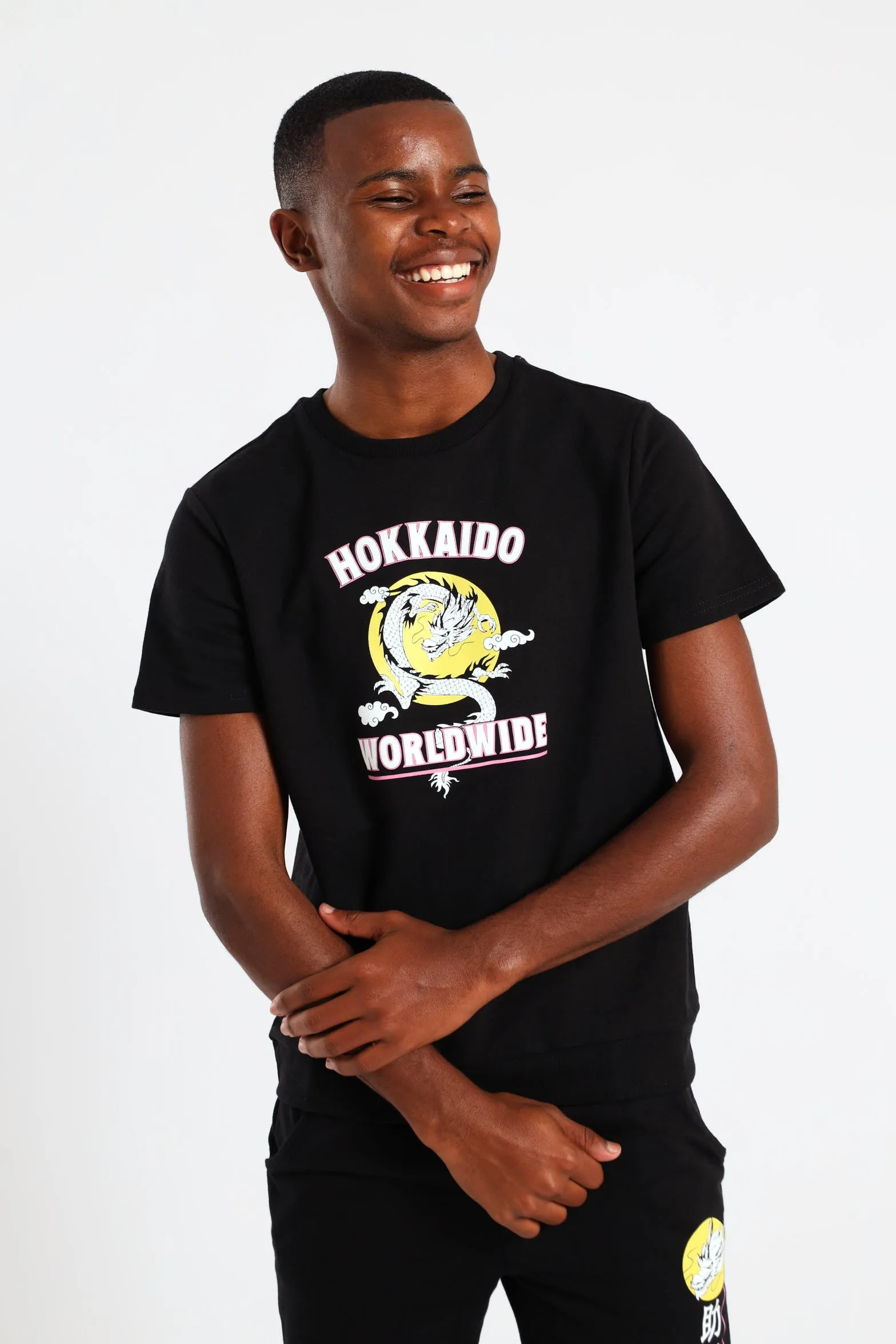 Boys Hokkaido Fleece Crew Top - Black sold by Edgars