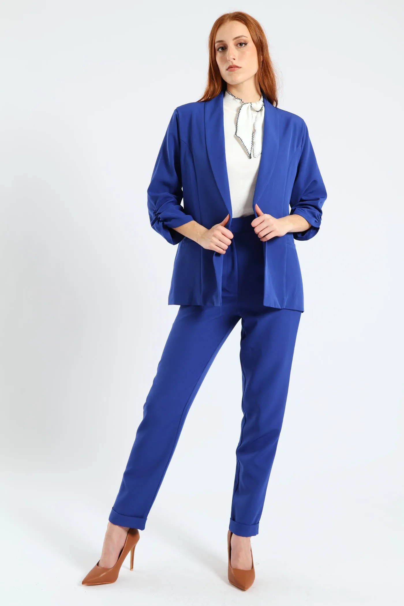 Gauged Sleeve Blazer - Cobalt sold by Edgars product image thumbnail 2