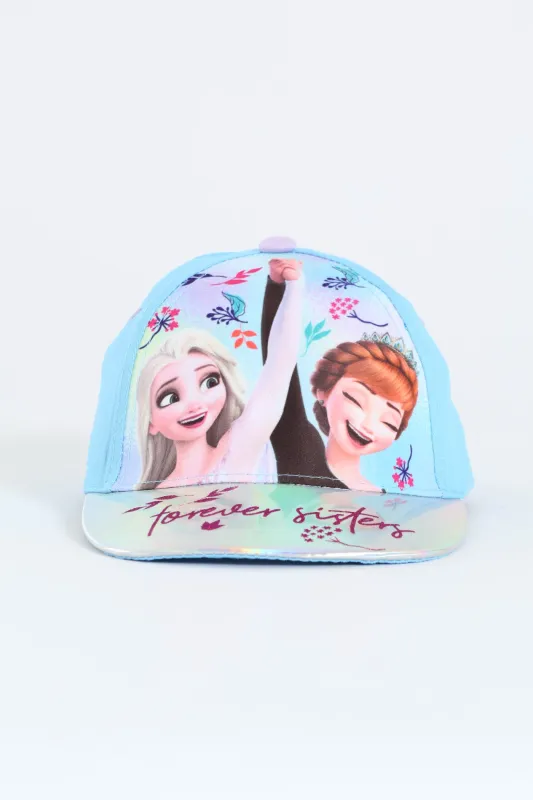 Pre-Girls Frozen Forever Sisters Cap - Blue sold by Edgars