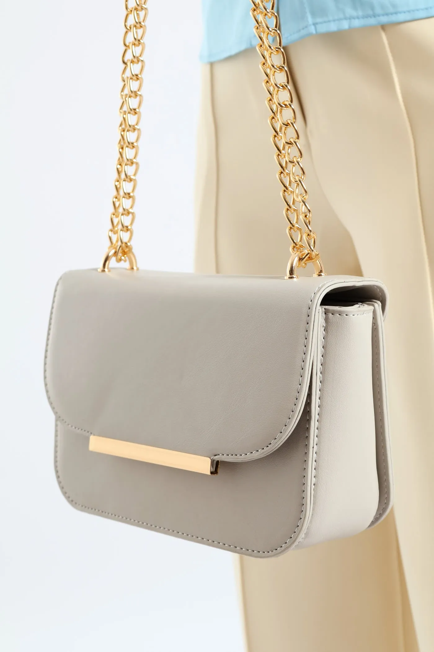 Gold Hardware Satchel - Grey Dawn sold by Edgars product image thumbnail 3