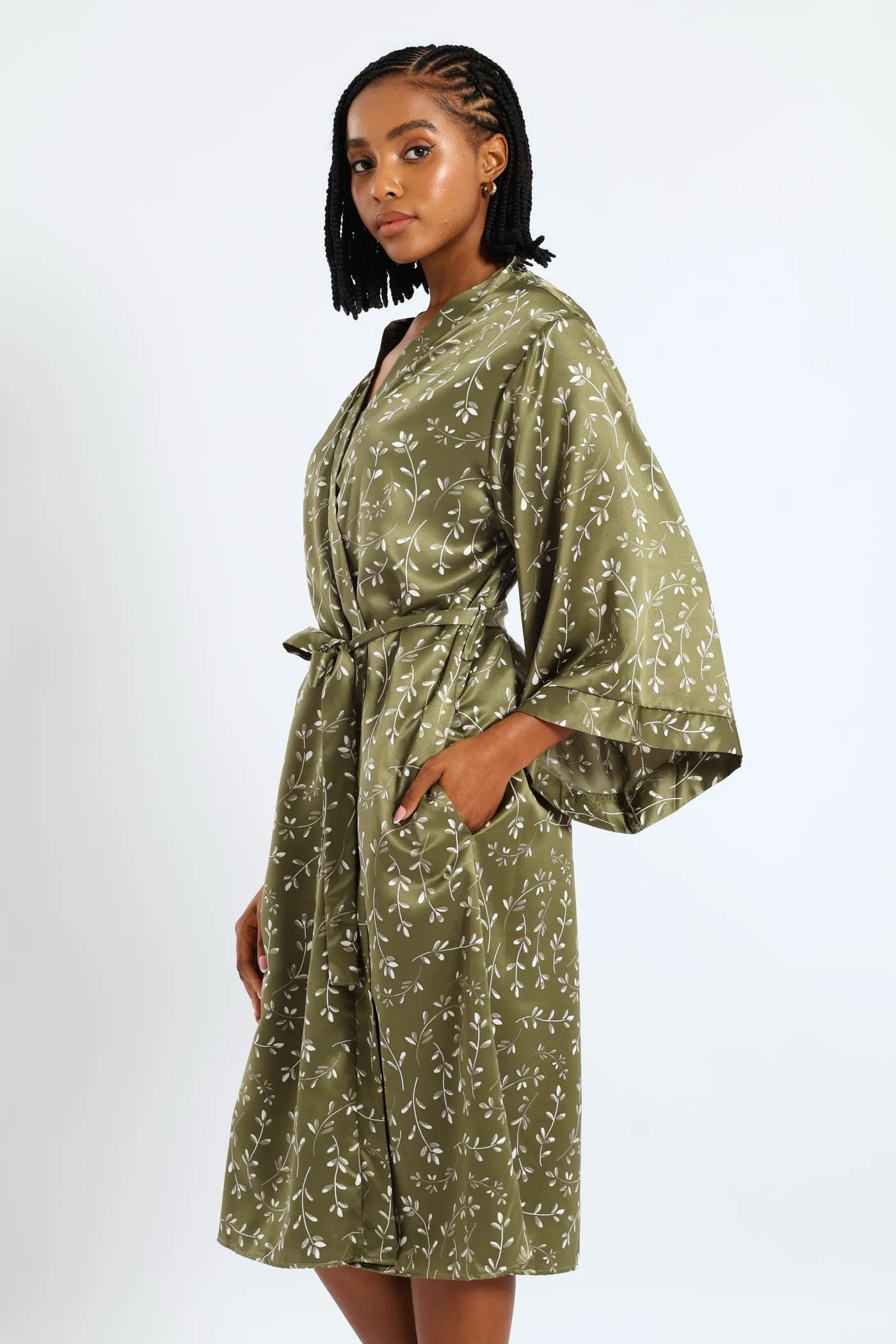 3/4 Satin Sprigs Gown - Fatigue sold by Edgars product image thumbnail 4