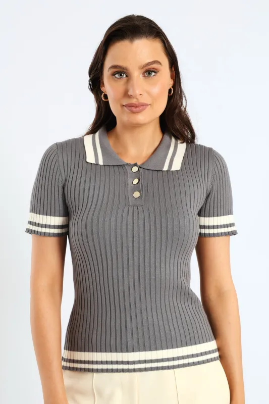 Double Wide Tipped Golfer Tee - Grey sold by Edgars 
