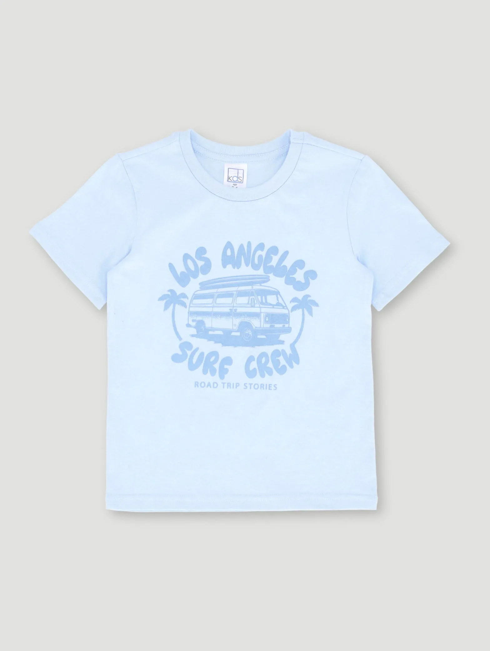 Pre-Boys La Beach Van Tee - Light Blue sold by Edgars