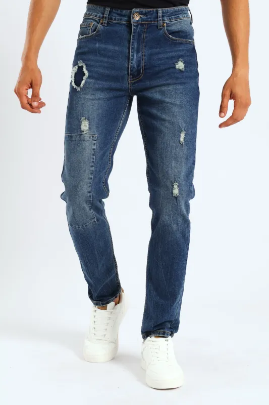 Rip & Repair Patch Denim - Dark Wash sold by Edgars