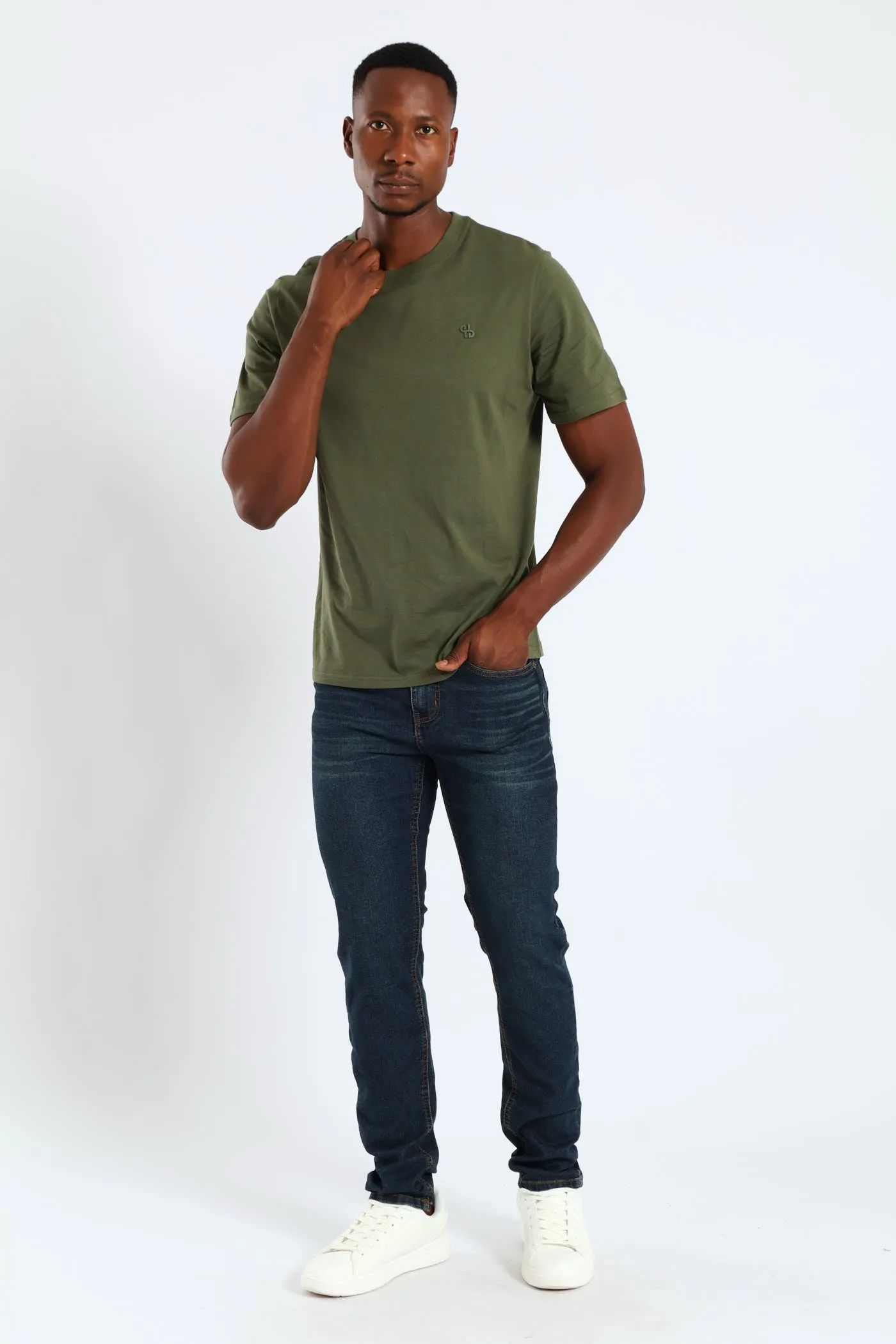 Basic Crew Neck Tee - Olive sold by Edgars product image thumbnail 2