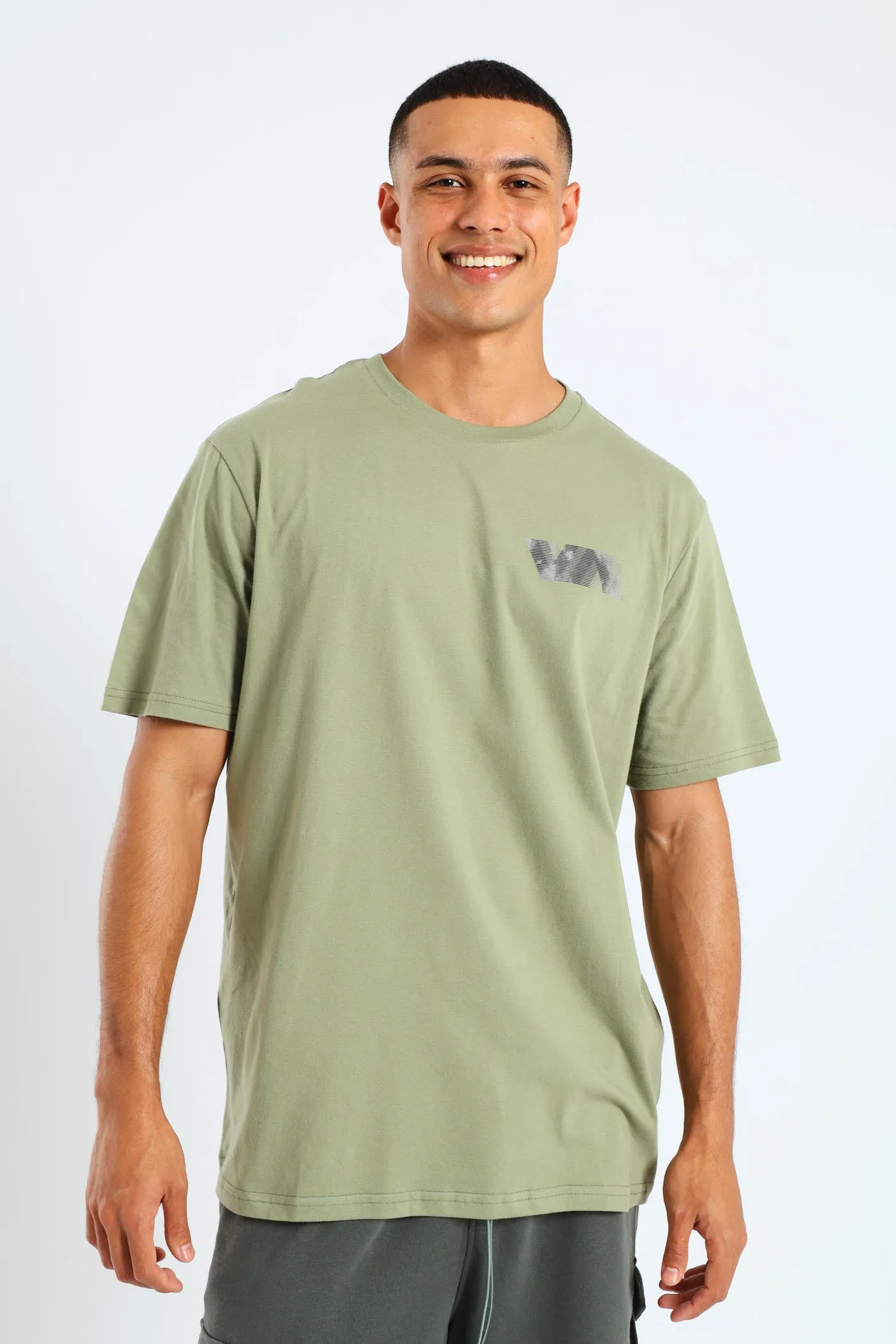Rvca Blur Va Tee - Olive sold by Edgars