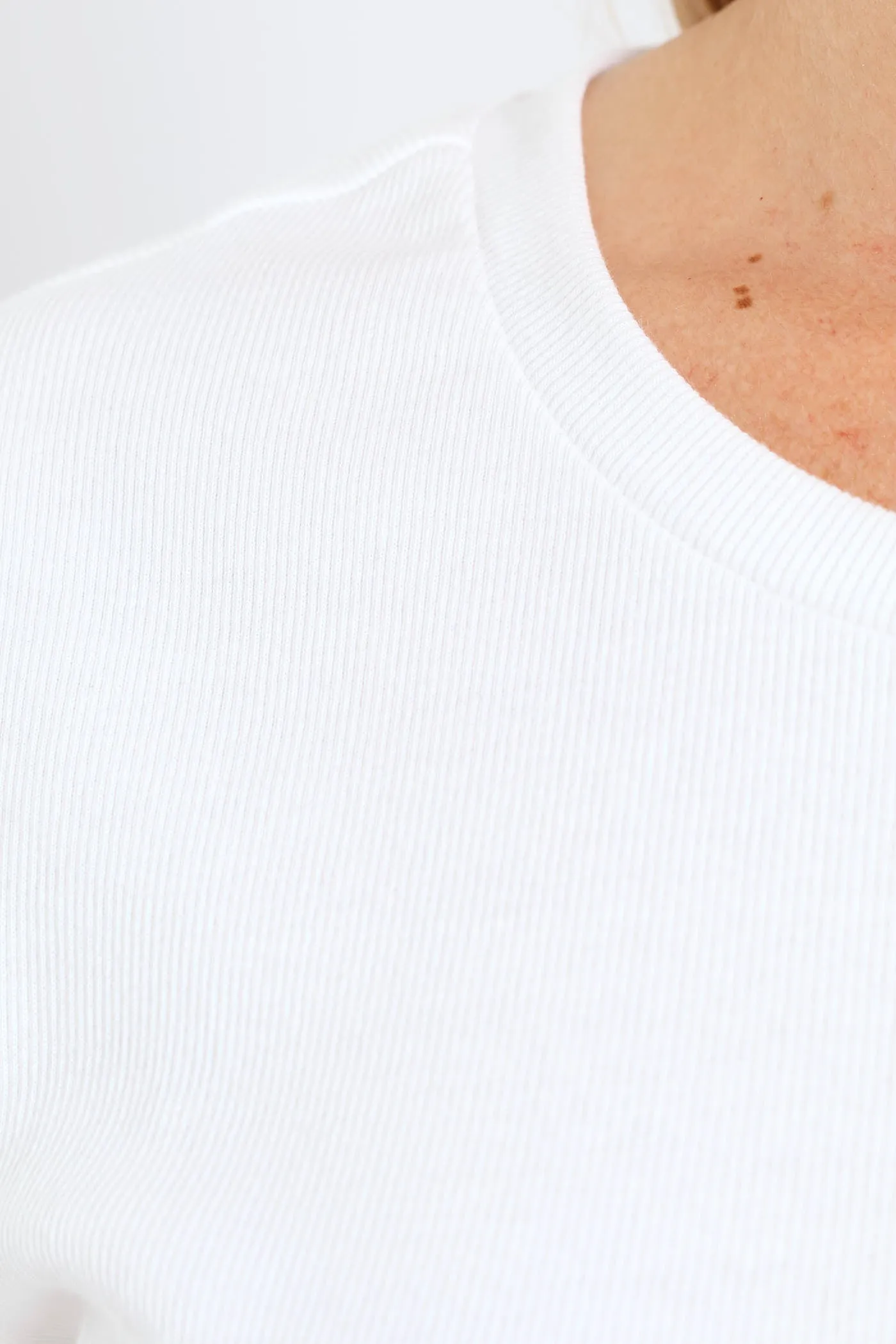 Crew Rib Fitted Tee - White sold by Edgars product image thumbnail 4