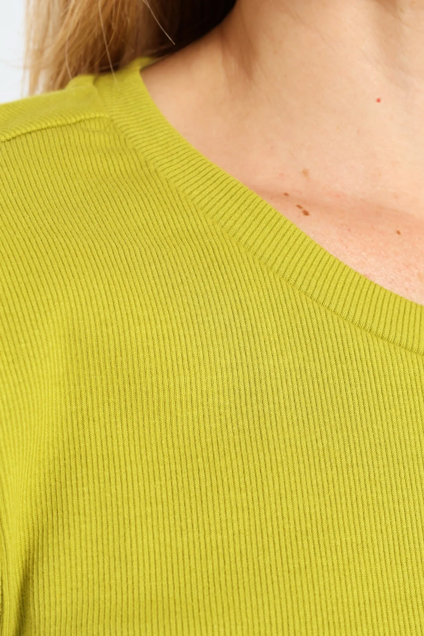 Crew Rib Fitted Tee - Bright Chartreuse sold by Edgars product image thumbnail 3