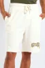 Printed Fleece Shorts - Ecru sold by Edgars
