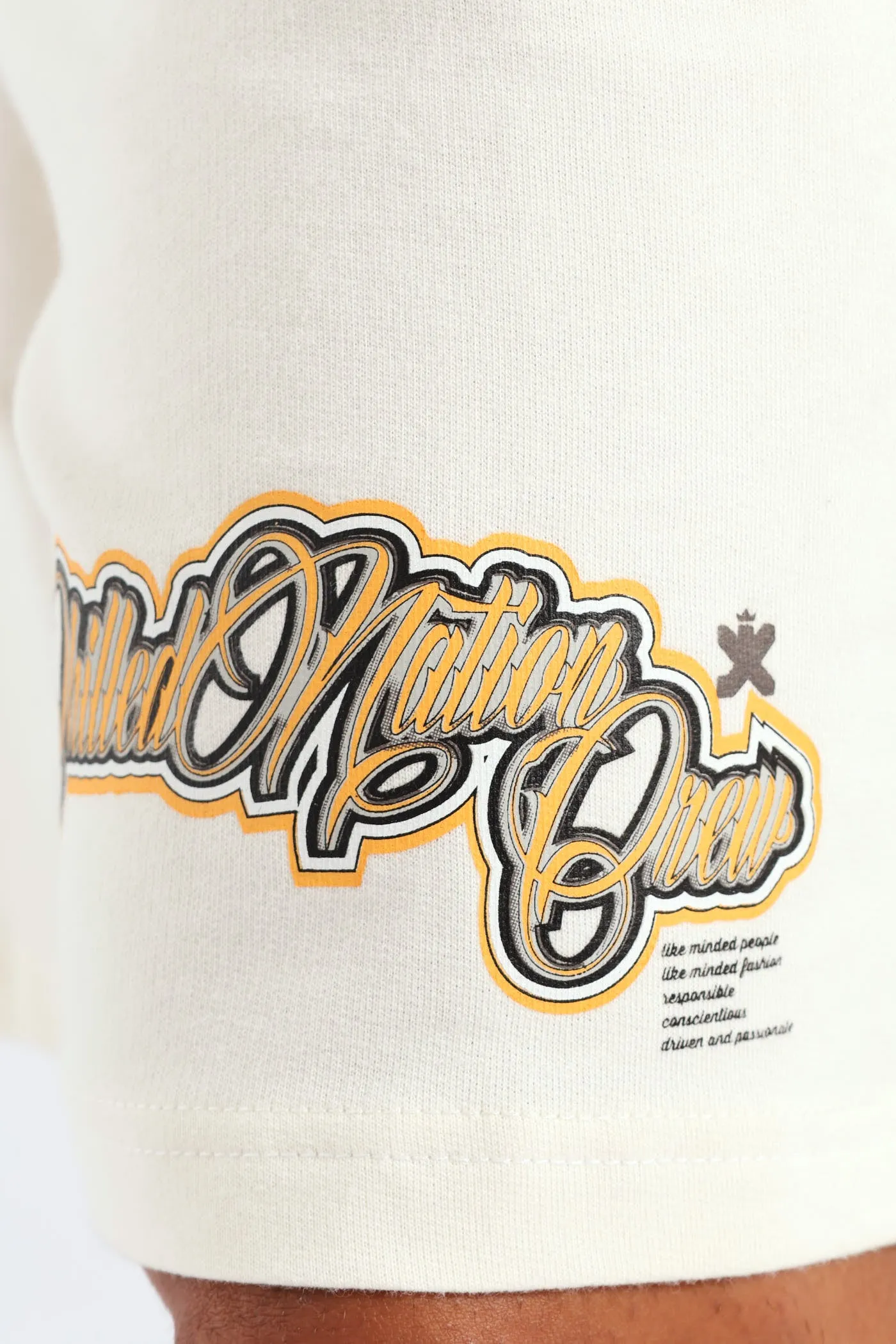 Printed Fleece Shorts - Ecru sold by Edgars product image thumbnail 2