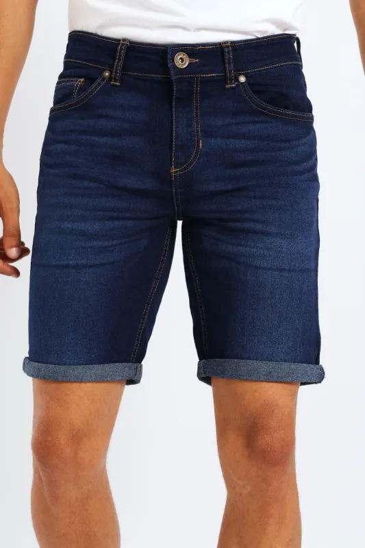 Basic Denim Shorts - Mid Wash sold by Edgars