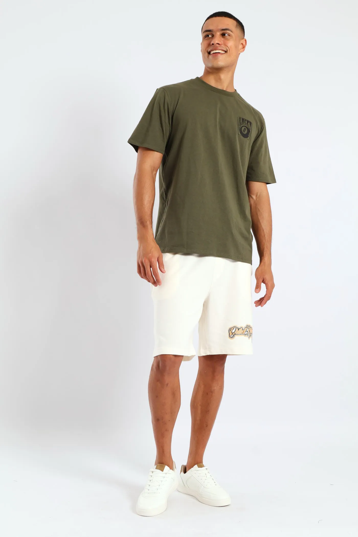 Basic Lucky Printed Tee - Fatigue sold by Edgars