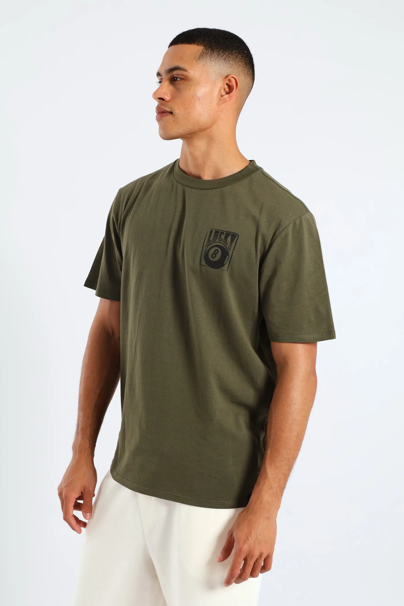 Basic Lucky Printed Tee - Fatigue sold by Edgars product image thumbnail 3