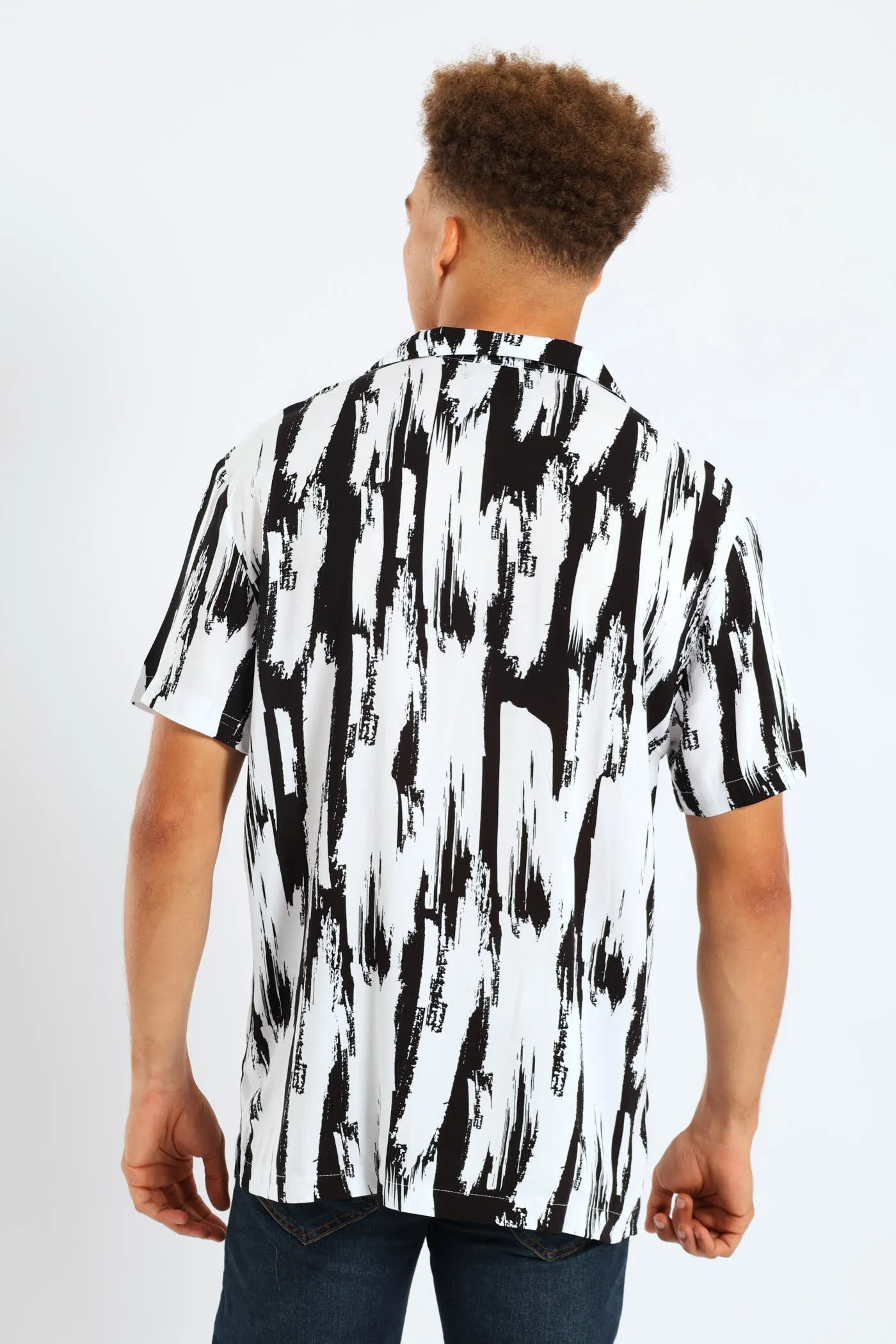 Viscose Abstract Shirt - White/Black sold by Edgars product image thumbnail 2