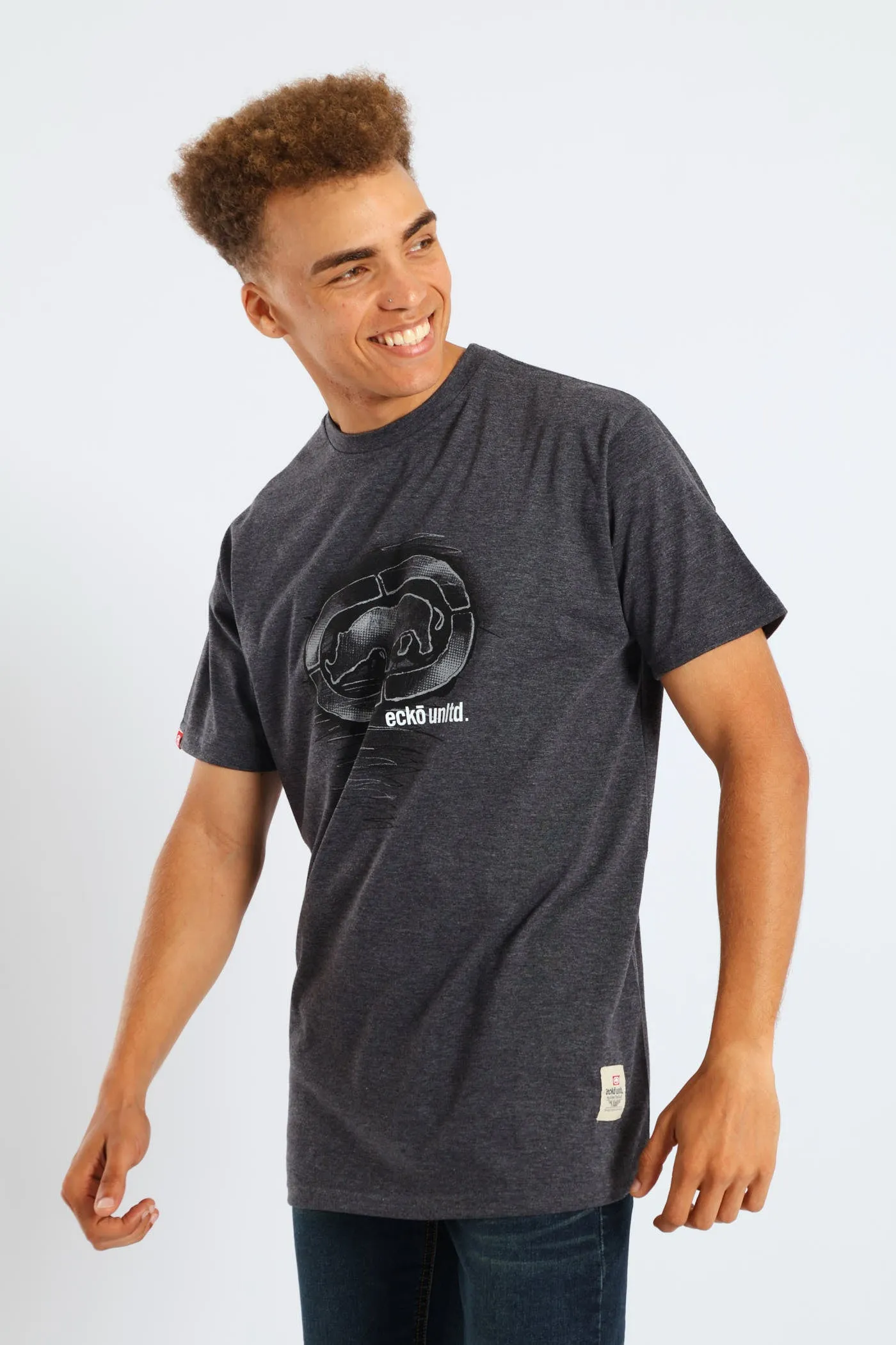 Rhino Shadow Print Tee - Charcoal sold by Edgars product image thumbnail 3