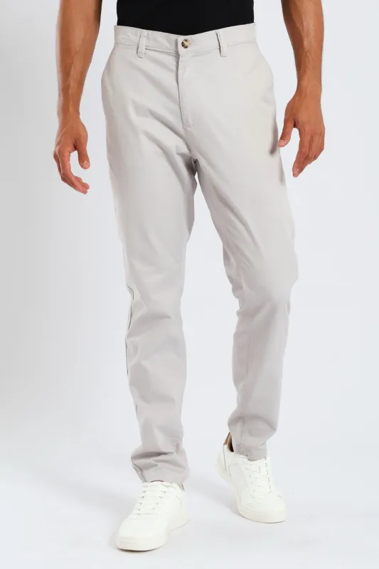 Basic Chino Trouser - Stone sold by Edgars