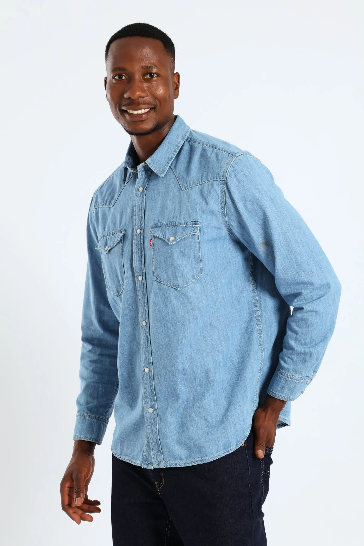 Classic Western Franklin Shirt - Stonewash sold by Edgars product image thumbnail 3