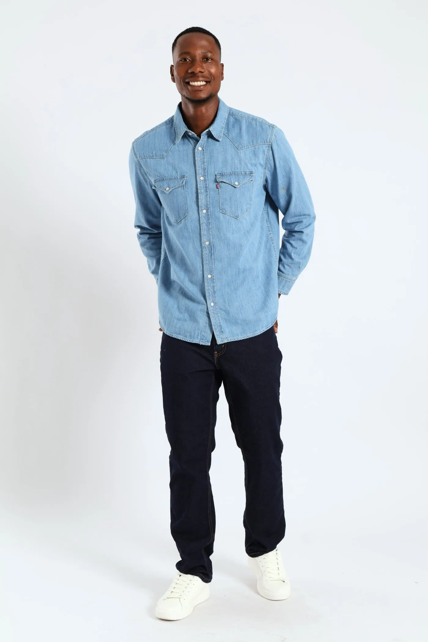 Classic Western Franklin Shirt - Stonewash sold by Edgars