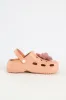 Bumper With Floral Detail Clog - Mink sold by Edgars