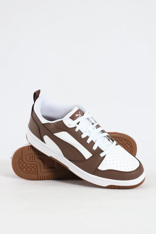 Rebound V6 Low Sneaker - Brown/White sold by Edgars