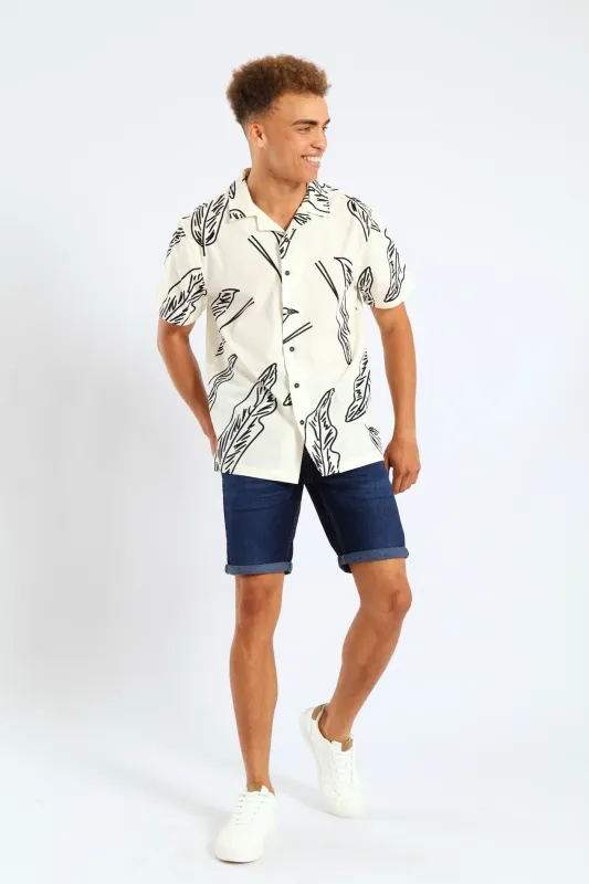 Floral Shirt - Stone sold by Edgars