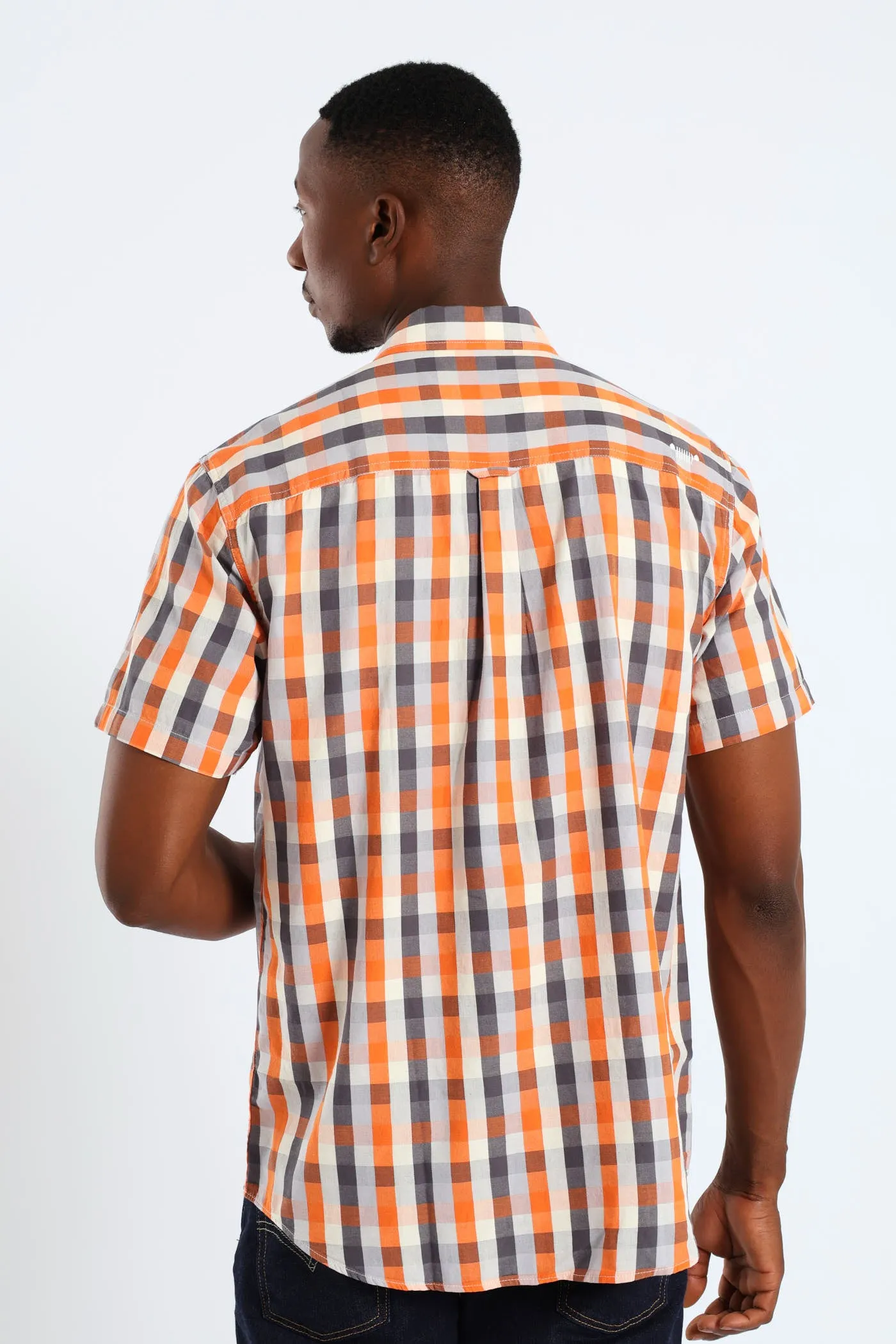 Yarn Dye Check Shirt - Orange sold by Edgars product image thumbnail 4