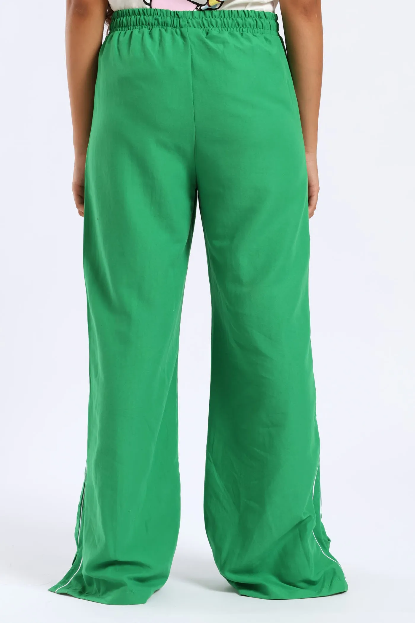 Girls Side Tape Wide Leg Woven Pants - Green sold by Edgars product image thumbnail 4