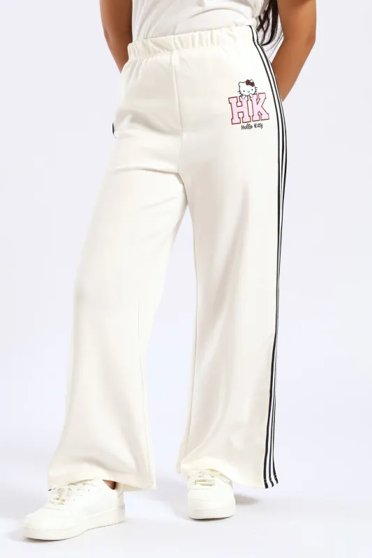 Girls Sport Wide Leg Pants - Milk sold by Edgars