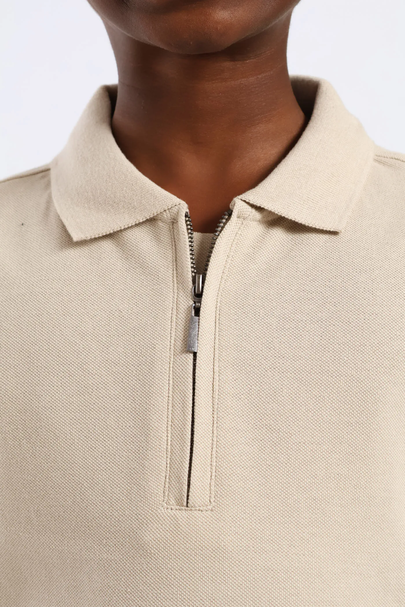 Boys Pique Zip Golfer - Stone sold by Edgars product image thumbnail 5