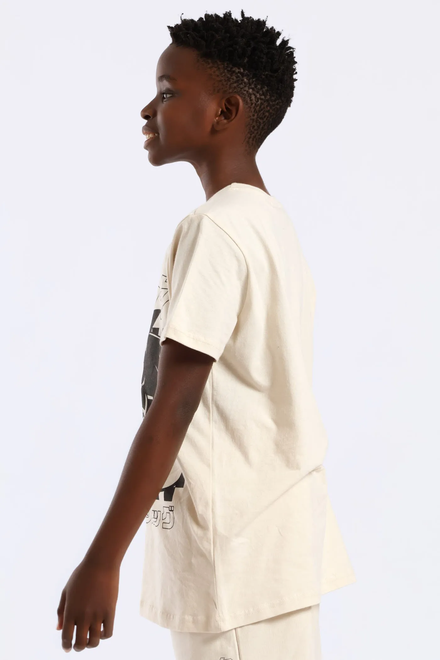 Boys Sonic Check T-Shirt - Stone sold by Edgars product image thumbnail 2