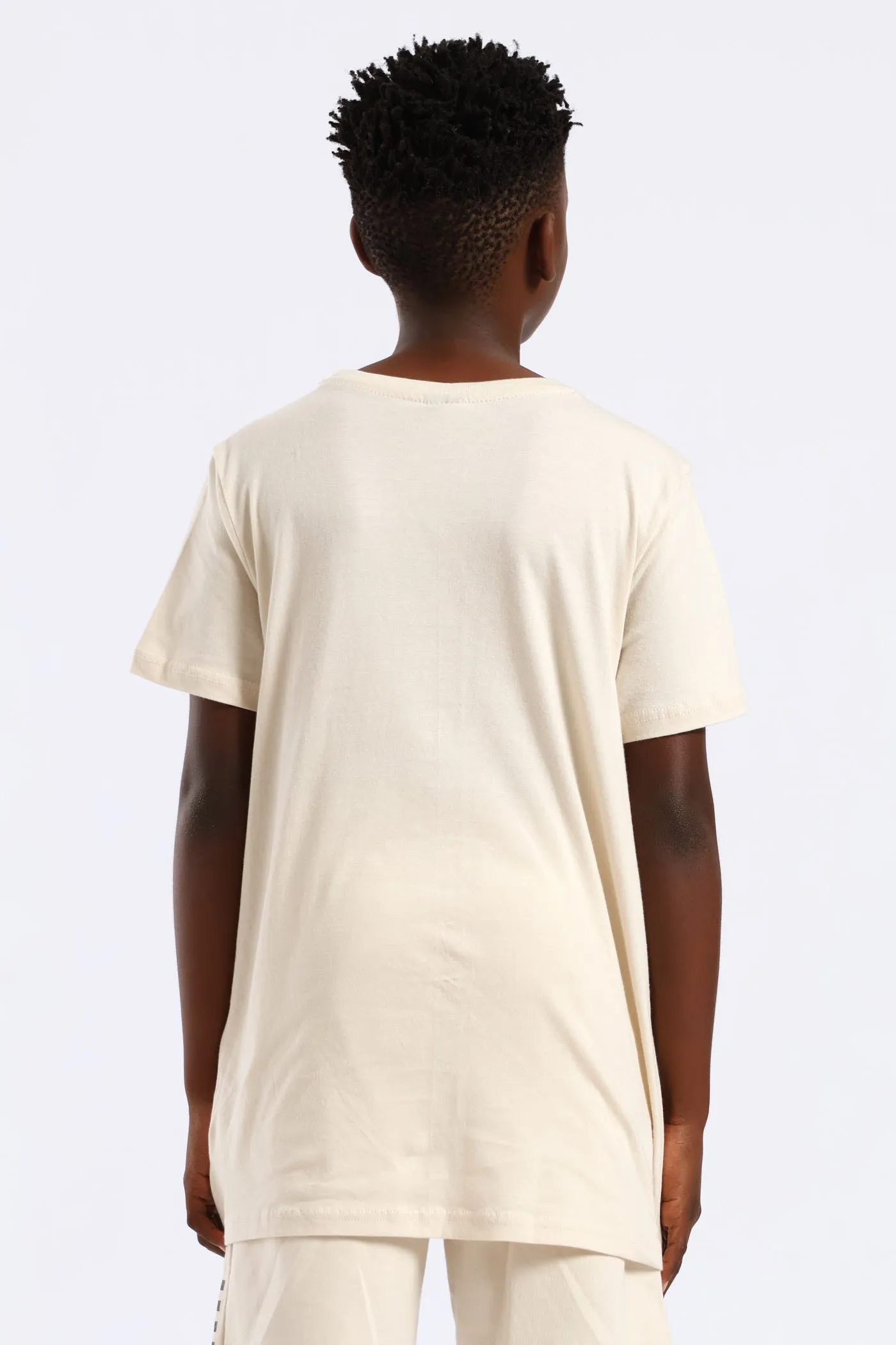 Boys Sonic Check T-Shirt - Stone sold by Edgars product image thumbnail 3