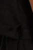 Girls Tie Detail Linen Top - Black sold by Edgars