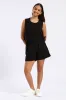 Girls Tie Detail Linen Top - Black sold by Edgars