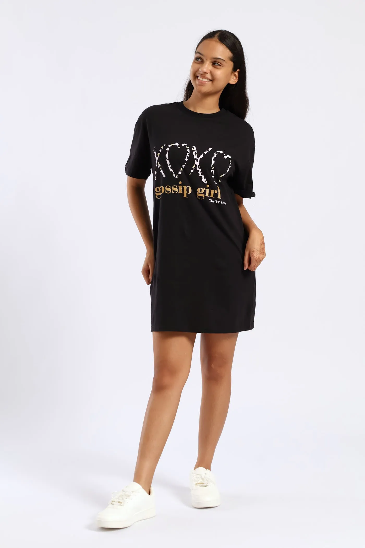 Girls Gossip Girl Sleep Dress - Black sold by Edgars product image thumbnail 5