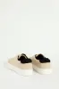 Atlas Plain Lace Up Sneaker - Stone sold by Edgars