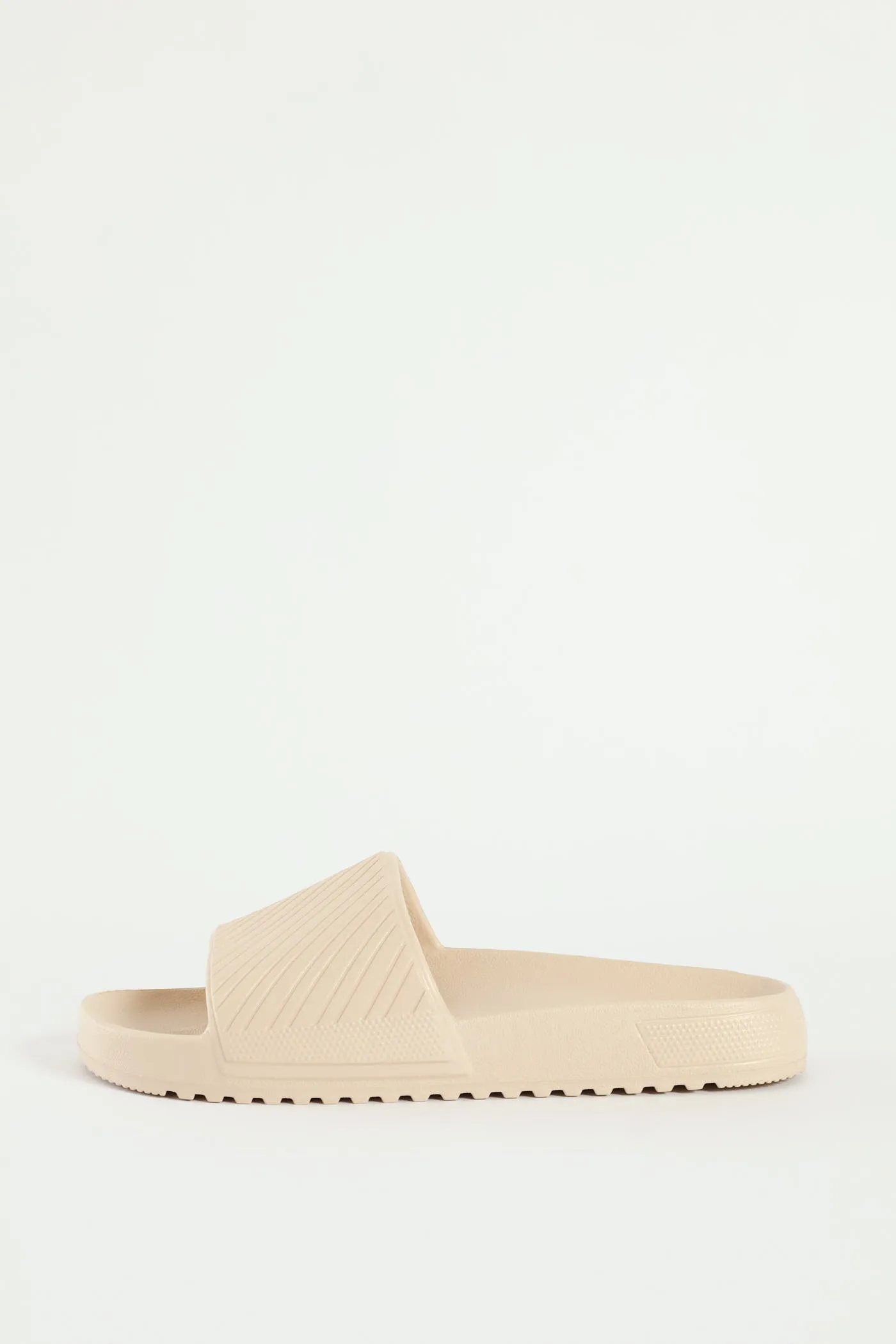 Blown Eva Slide With Stripe Upper Pattern - Stone sold by Edgars product image thumbnail 4