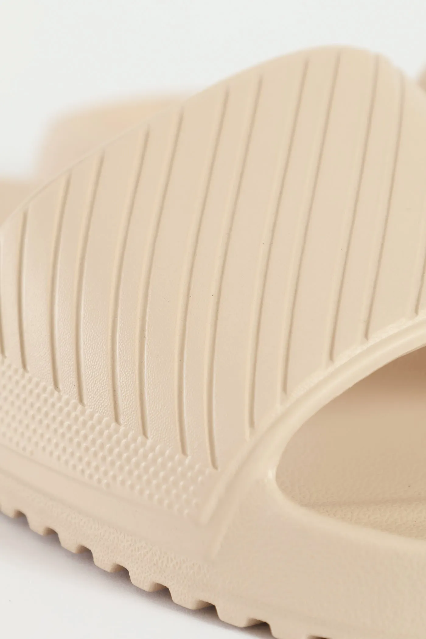 Blown Eva Slide With Stripe Upper Pattern - Stone sold by Edgars product image thumbnail 2