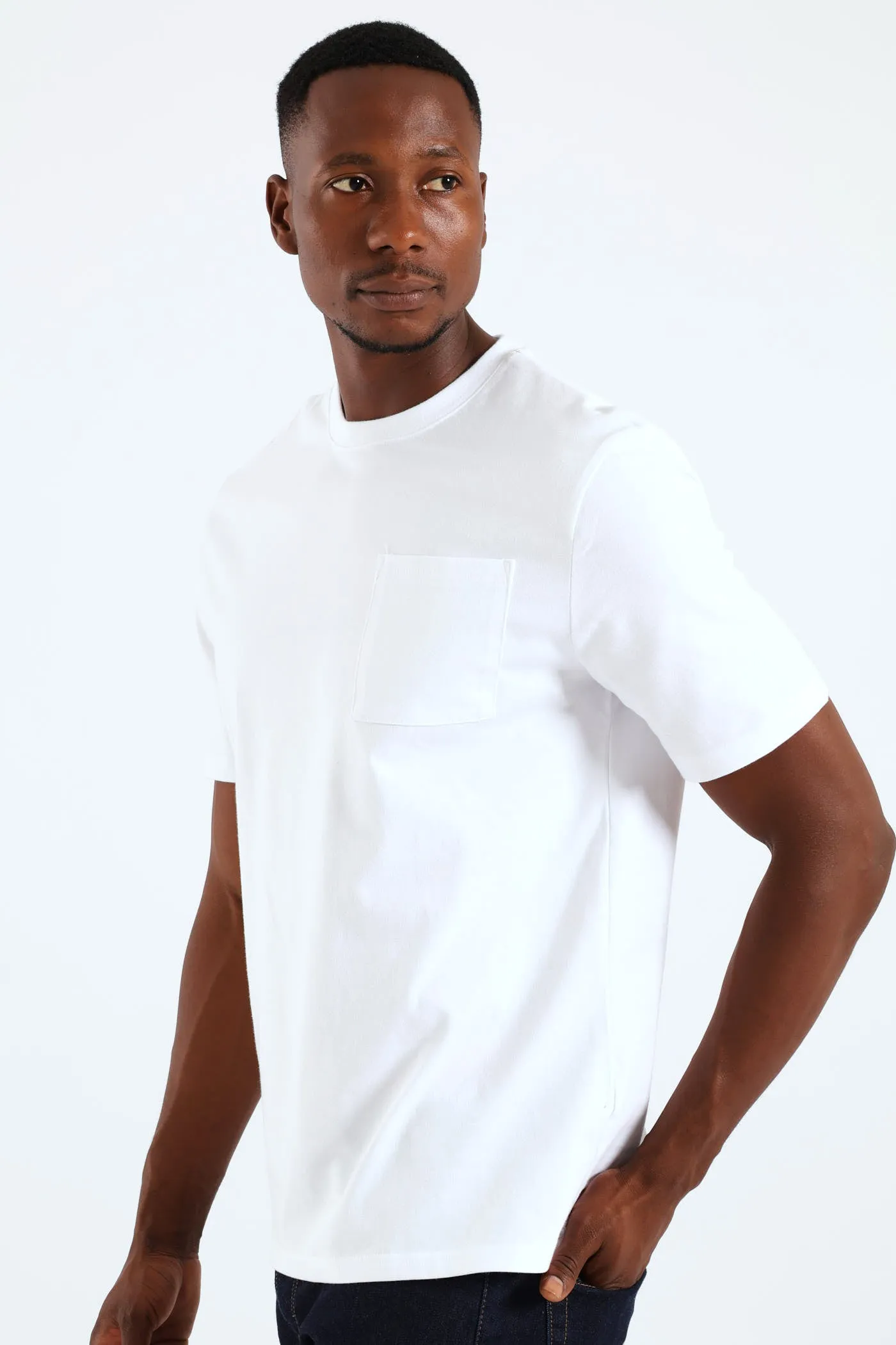 Heavy Weight Pocket Tee - White sold by Edgars product image thumbnail 4