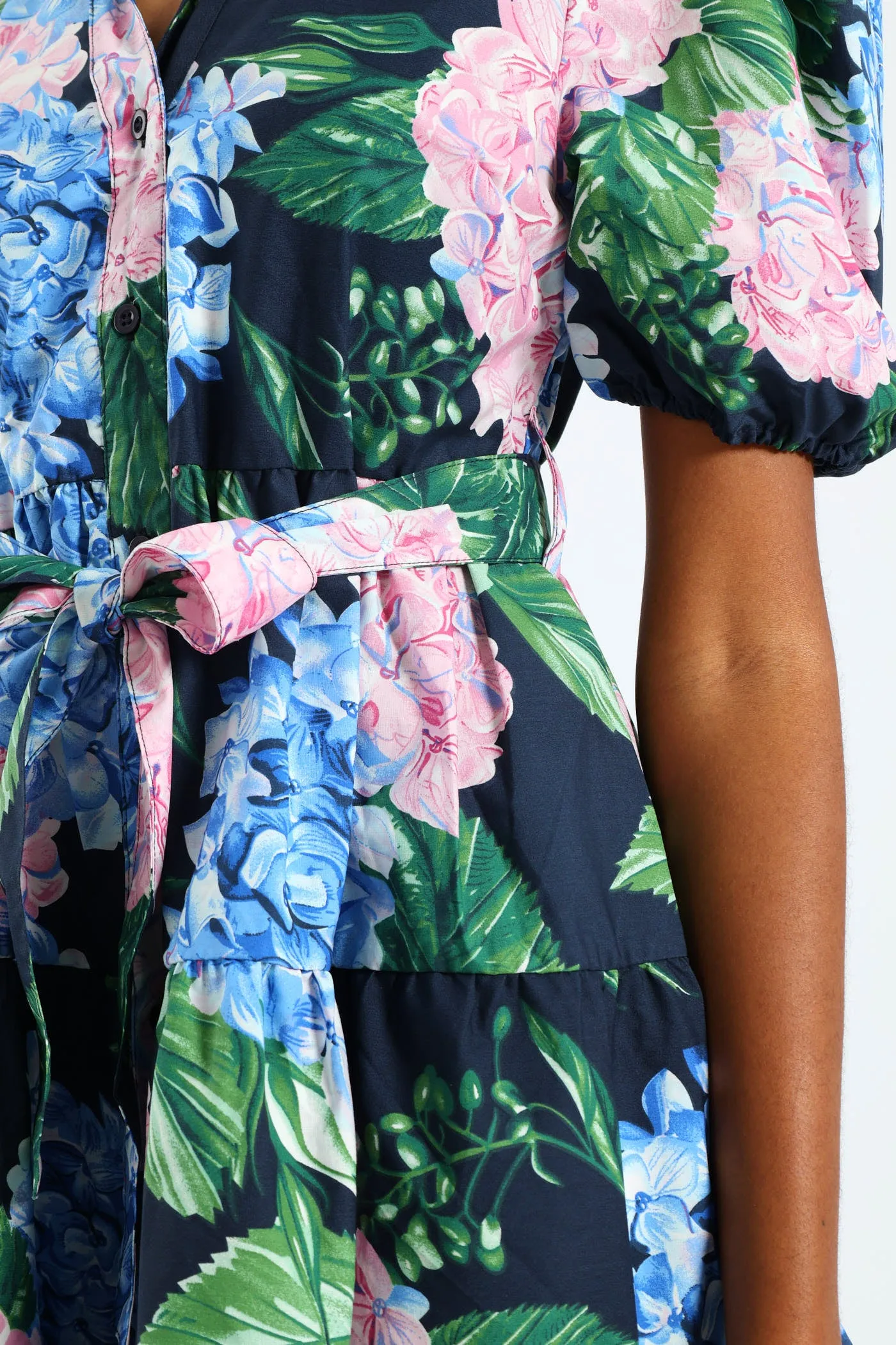 Collared Belted Tiered Shirt Dress - Multi sold by Edgars product image thumbnail 5