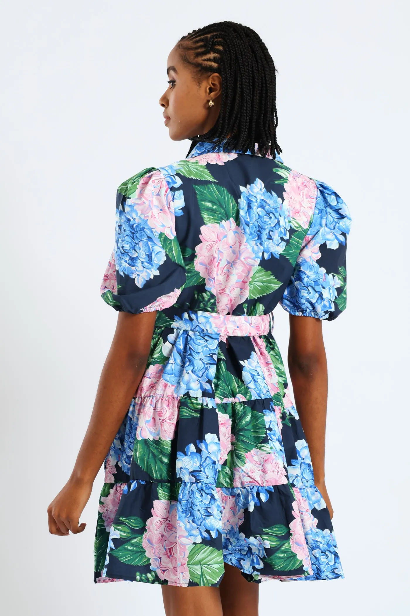 Collared Belted Tiered Shirt Dress - Multi sold by Edgars product image thumbnail 4