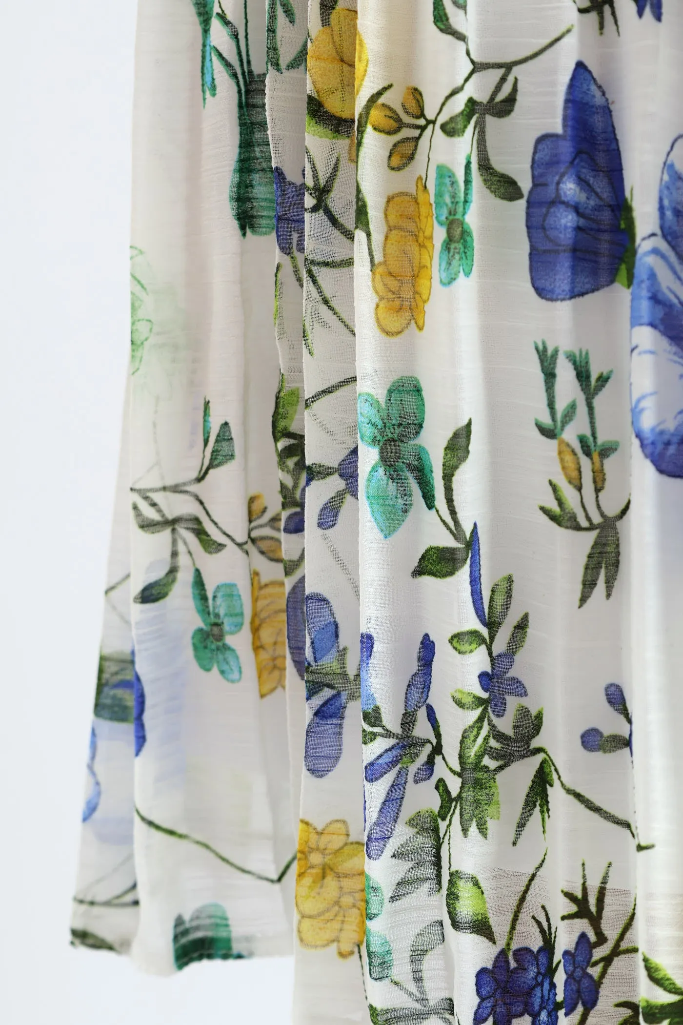 Keyhole Floral Pleated Tea Dress - Blue sold by Edgars product image thumbnail 5