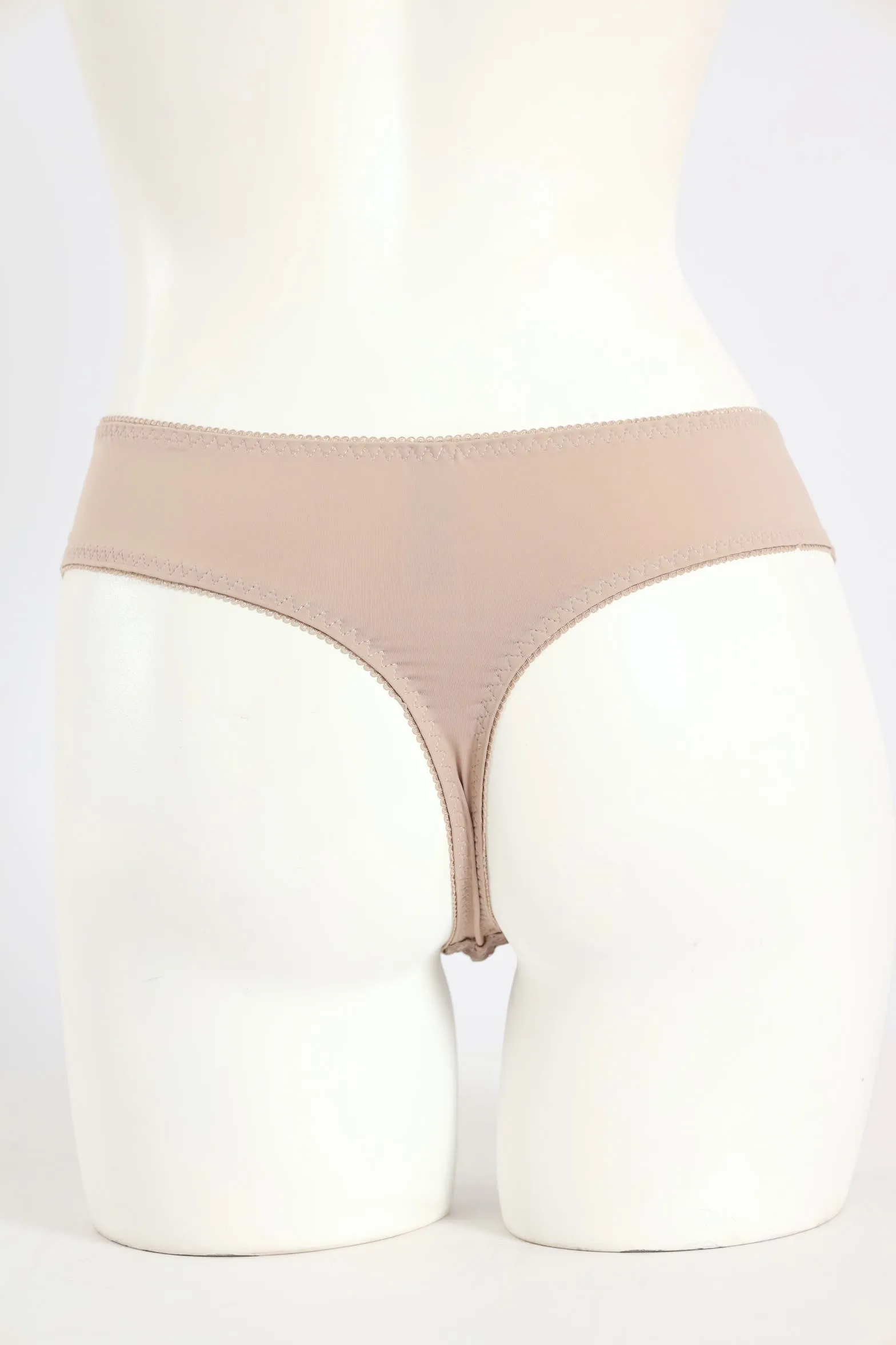 Microfibre & Lace Floral Thong - Stone sold by Edgars product image thumbnail 2