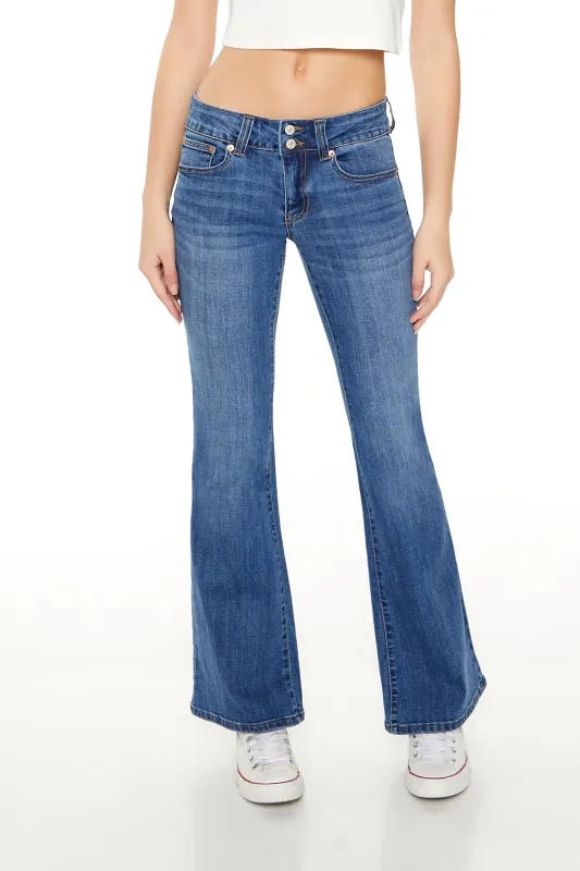 Low-Rise Flare Jean - Mid Blue sold by Edgars